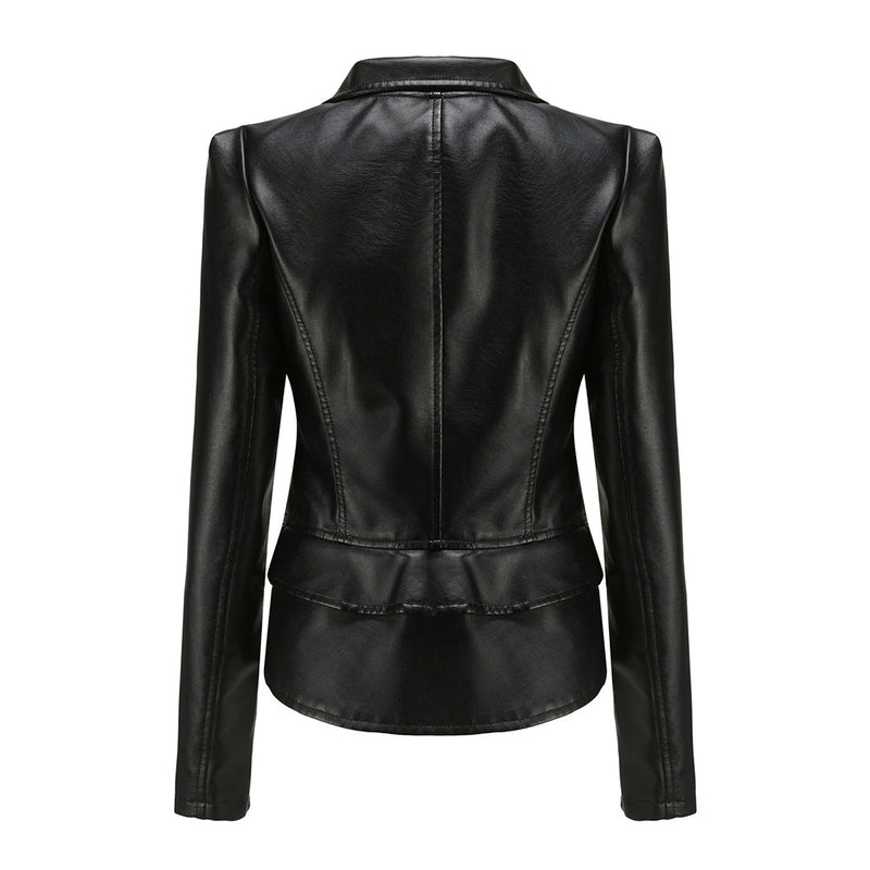 Chic Women's Genuine Leather Jacket - Trendy & Stylish Outerwear for Every Occasion