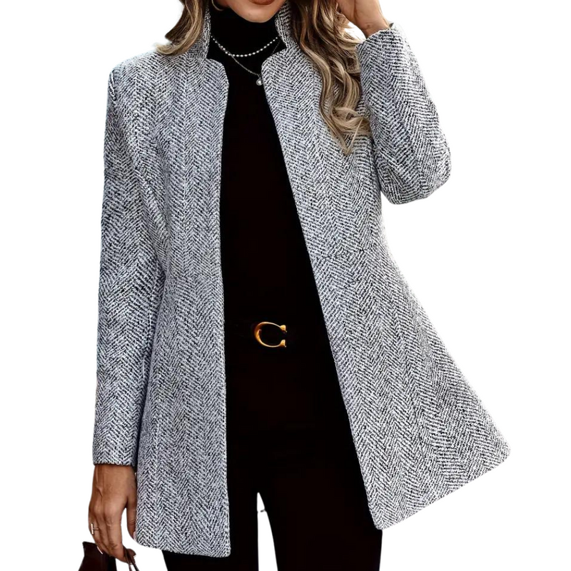 Women's Ankle-Length Coat with Single Row Buttons & Notch Lapels - Stylish Outerwear for Every Occasion