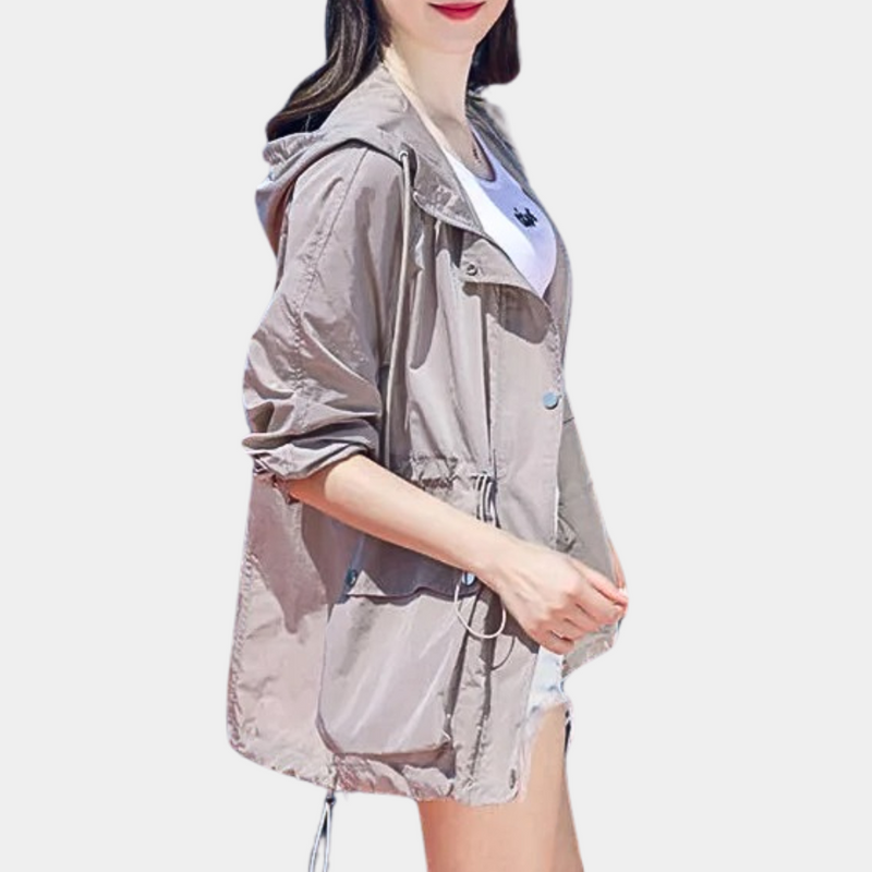 Avencea Women's Lightweight Summer Jacket - UV Protection & Breathable Design for Outdoor Activities