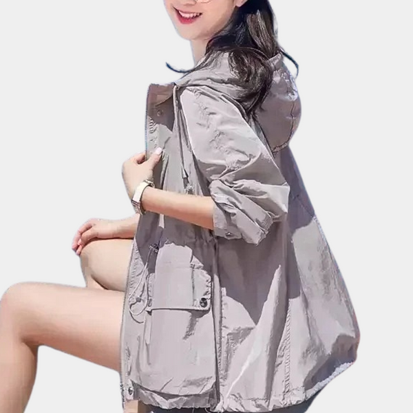 Avencea Women's Lightweight Summer Jacket - UV Protection & Breathable Design for Outdoor Activities