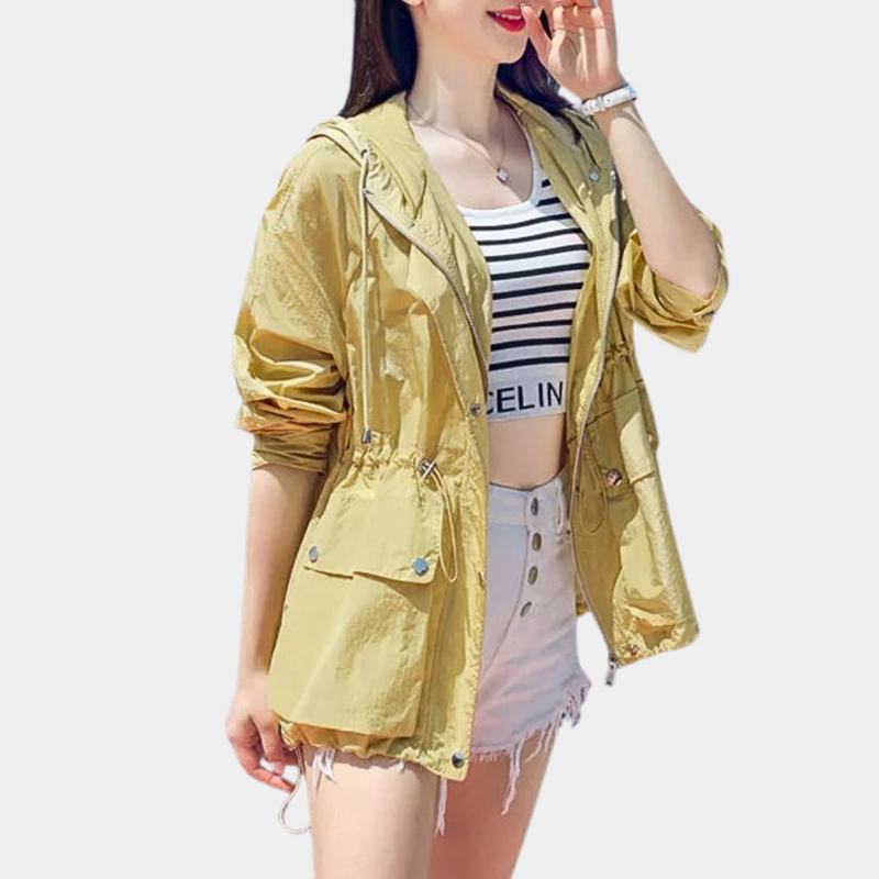 Avencea Women's Lightweight Summer Jacket - UV Protection & Breathable Design for Outdoor Activities