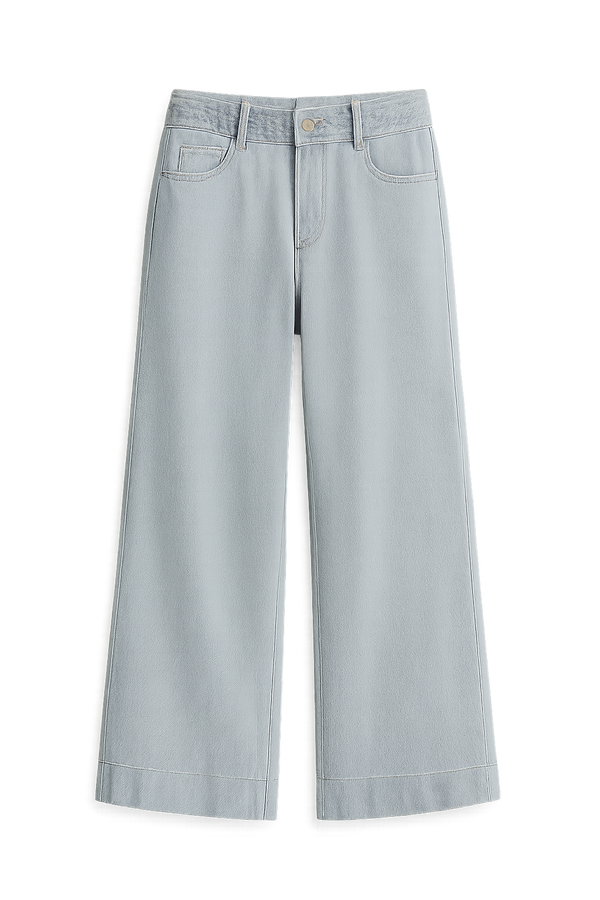 2025 Summer Women's Braided Twist Denim Wide Leg Trousers - High Street Low Waist Loose Jeans - Trendy Mopping Pants