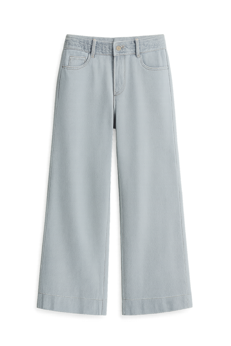 2025 Summer Women's Braided Twist Denim Wide Leg Trousers - High Street Low Waist Loose Jeans - Trendy Mopping Pants