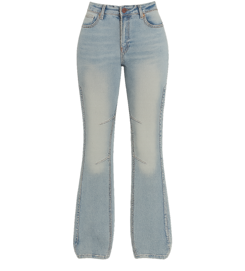 Trendy Women's Slim-Fit Jeans with Side Split Design - Stylish Streetwear for a Unique Look