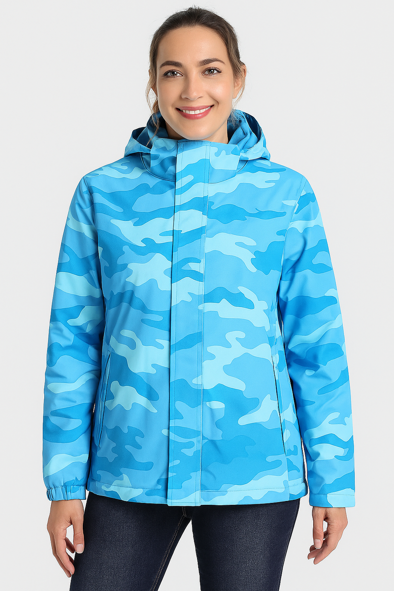 Women's 3-in-1 Waterproof Ski Jacket with Removable Fleece Liner - Versatile Winter Outerwear for Skiing & Outdoor Activities