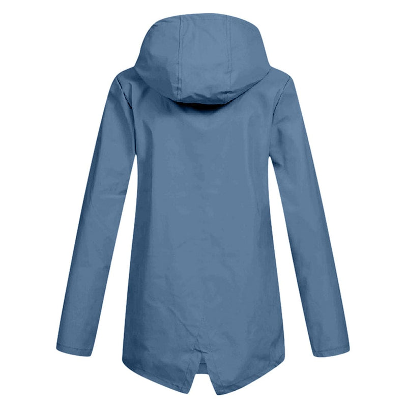 Women's Lightweight Waterproof Hooded Windbreaker Jacket - Perfect for Outdoor Activities