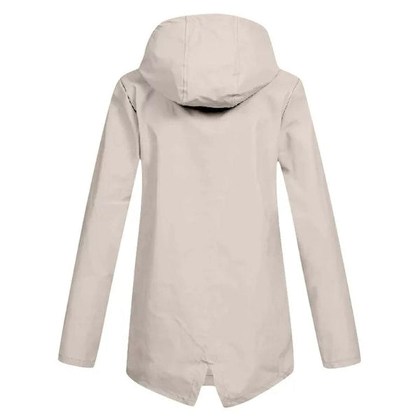 Women's Lightweight Waterproof Hooded Windbreaker Jacket - Perfect for Outdoor Activities