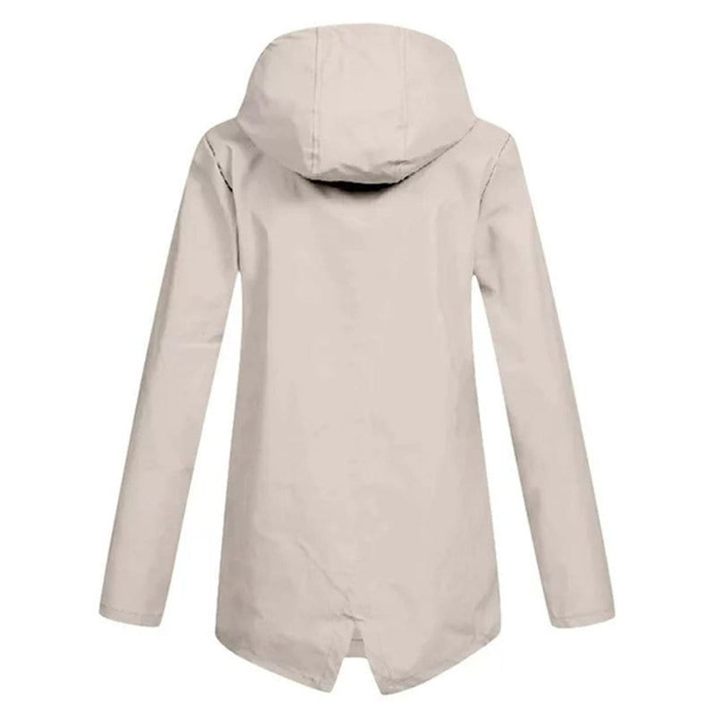 Women's Lightweight Waterproof Hooded Windbreaker Jacket - Perfect for Outdoor Activities