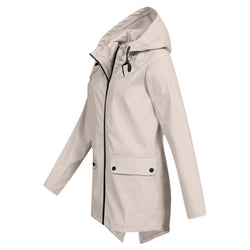 Women's Lightweight Waterproof Hooded Windbreaker Jacket - Perfect for Outdoor Activities