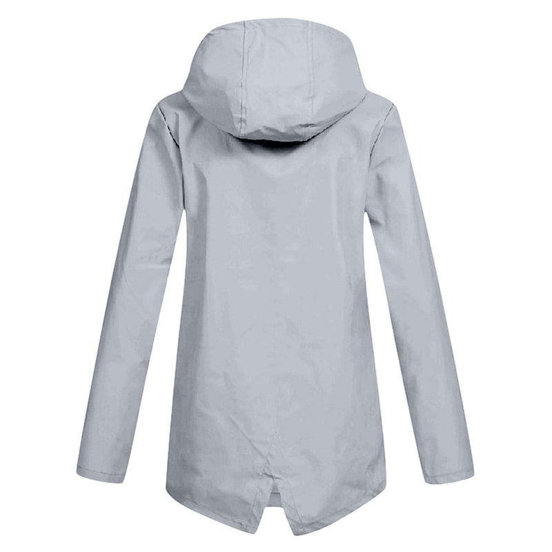 Women's Lightweight Waterproof Hooded Windbreaker Jacket - Perfect for Outdoor Activities