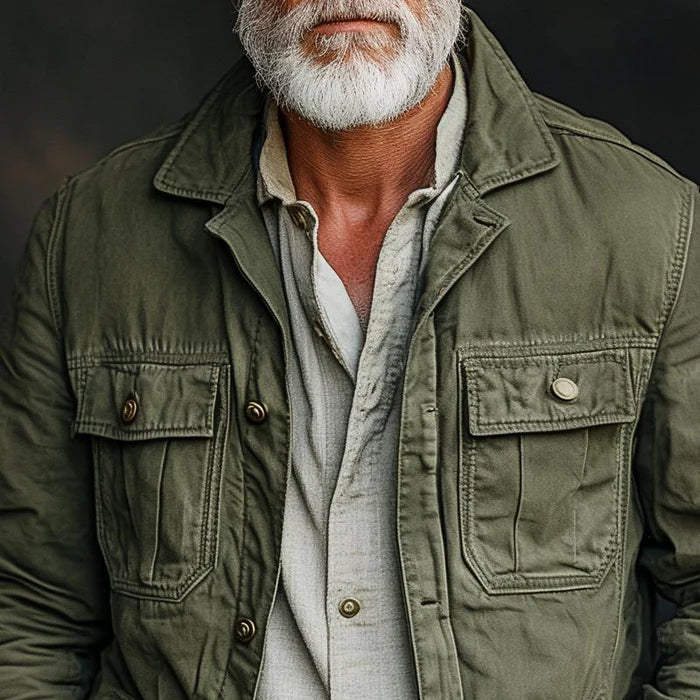 Felix Grant Legacy Men's Cargo Jacket - Stylish & Functional Outdoor Wear
