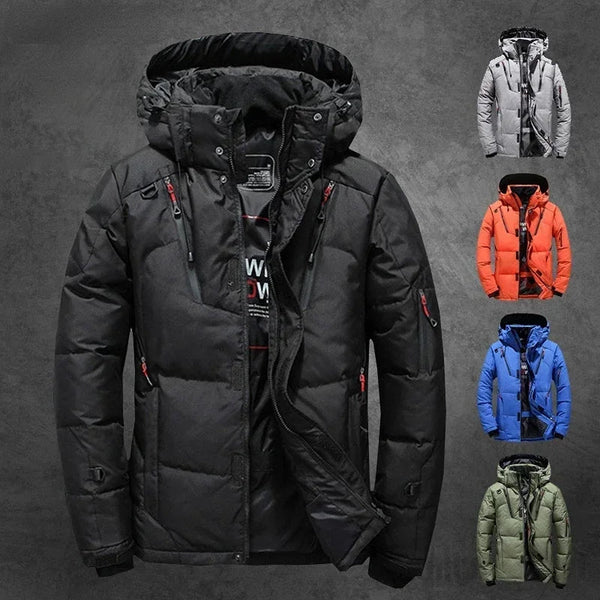 Felix Grant Men's Mountain Down Jacket - Lightweight, Waterproof, Insulated Outdoor Coat for Cold Weather