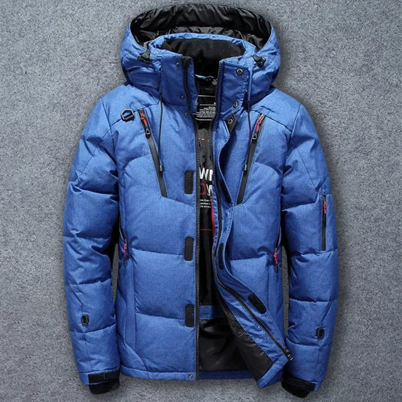 Felix Grant Men's Mountain Down Jacket - Lightweight, Waterproof, Insulated Outdoor Coat for Cold Weather