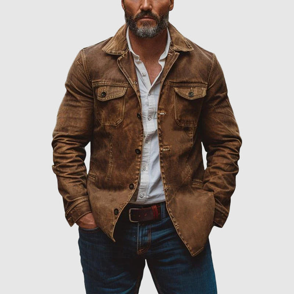 Felix Grant Urban Pioneer Waterproof Jacket for Men - Stylish Outdoor Adventure Coat with Multiple Pockets