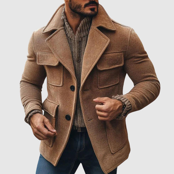 Francesco Montblanc L'Eclat Eternale Luxury Wool Coat for Men - Stylish Winter Outerwear
