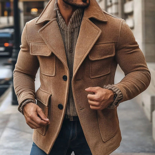 Francesco Montblanc L'Eclat Eternale Luxury Wool Coat for Men - Stylish Winter Outerwear
