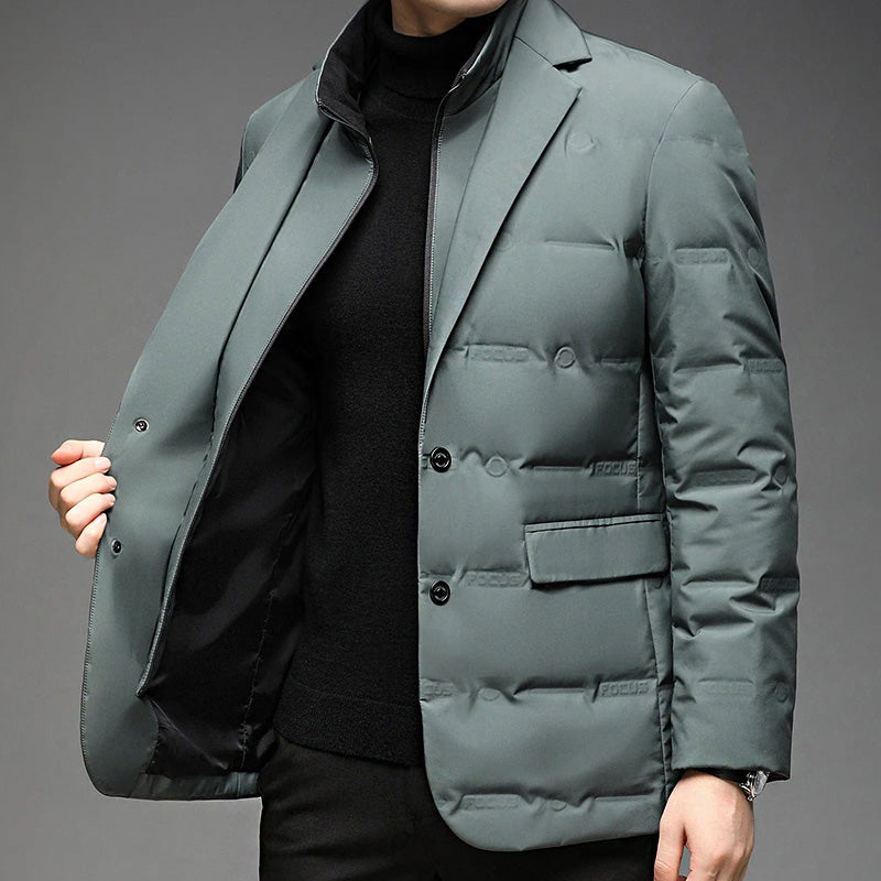 François Blanchet Men's Down Winter Jacket - Insulated, Waterproof, and Stylish Outerwear for Cold Weather