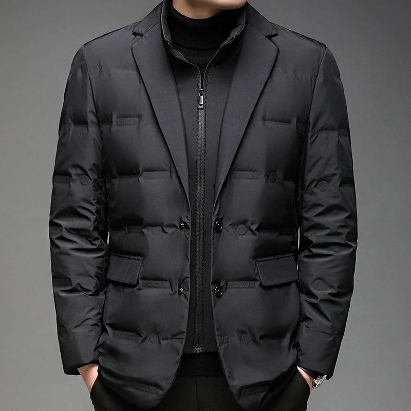 François Blanchet Men's Down Winter Jacket - Insulated, Waterproof, and Stylish Outerwear for Cold Weather