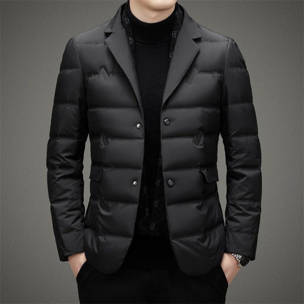 François Blanchet Men's Executive Down Jacket - Premium Insulated Winter Coat for Ultimate Warmth and Style