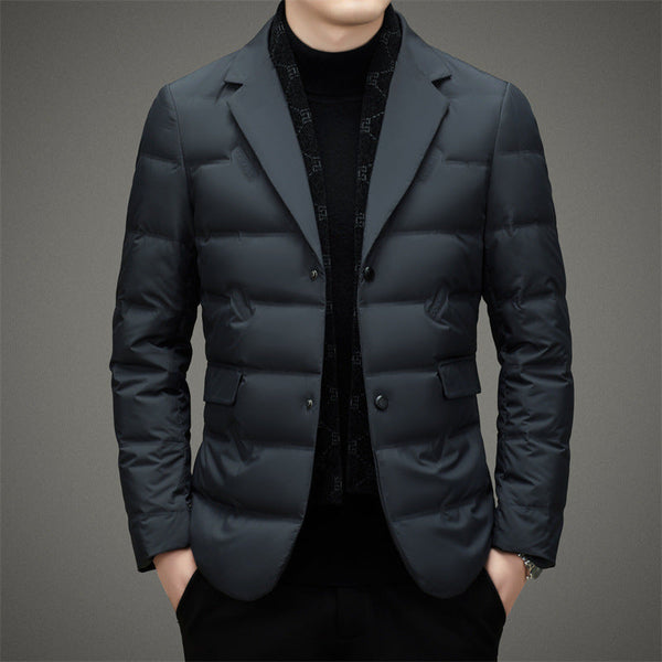 François Blanchet Men's Executive Down Jacket - Premium Insulated Winter Coat for Ultimate Warmth and Style