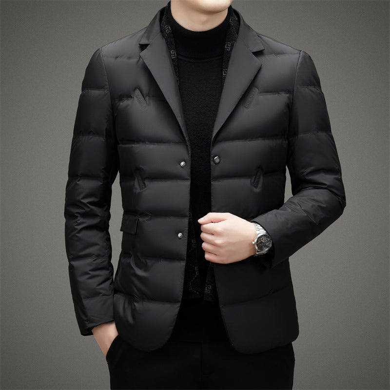 François Blanchet Men's Executive Down Jacket - Premium Insulated Winter Coat for Ultimate Warmth and Style