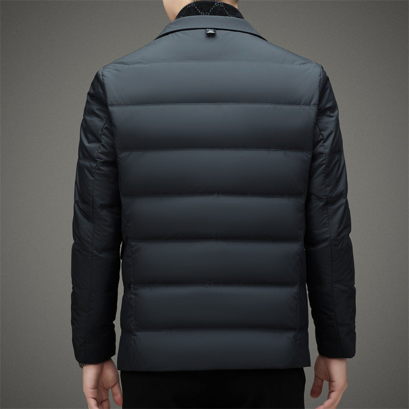 François Blanchet Men's Executive Down Jacket - Premium Insulated Winter Coat for Ultimate Warmth and Style