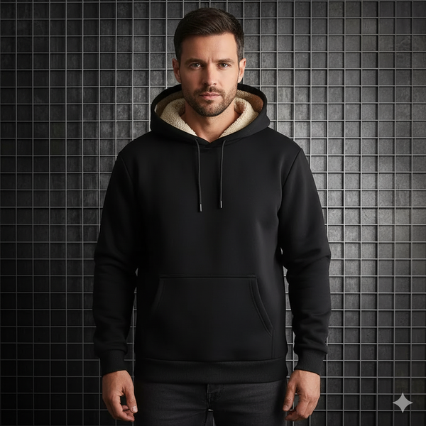 Men's Oversized Cashmere Fleece Hoodie