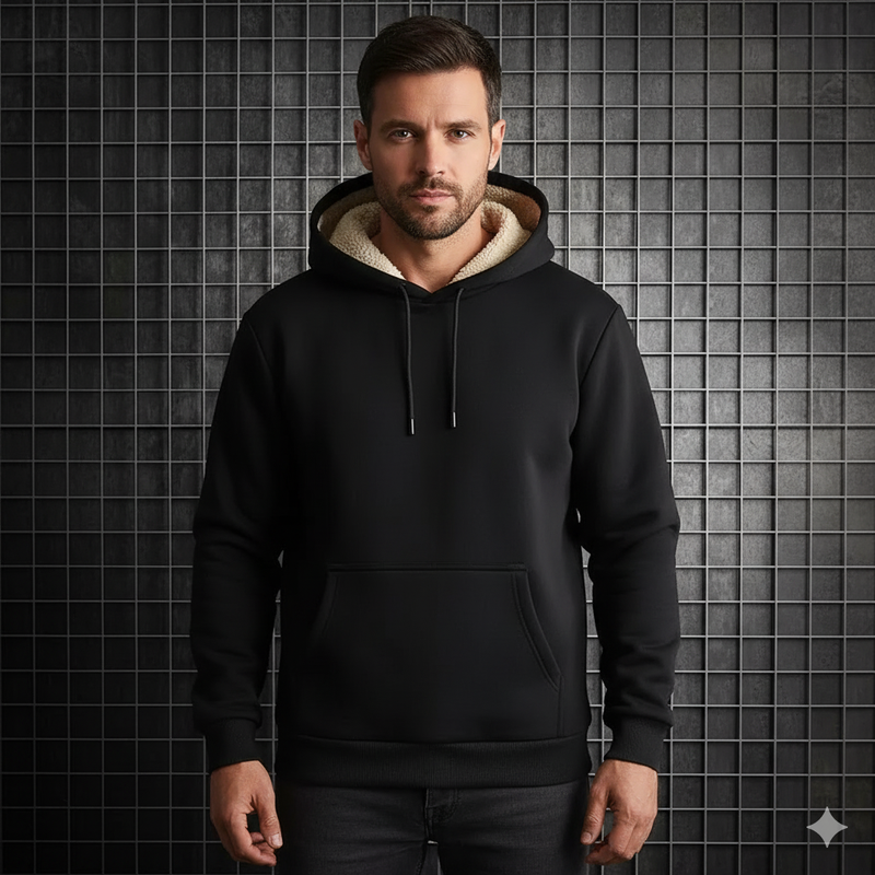 Men's Oversized Cashmere Fleece Hoodie