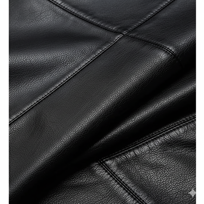 Men's Slim Fit Leather Blazer Jacket - Fashionable Casual Outerwear for Streetwear - Stylish Men's Leather Suit Coat