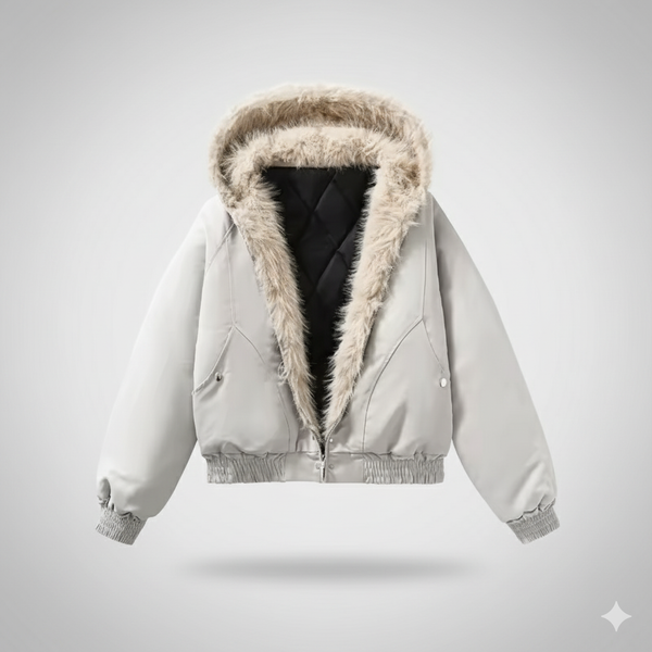 Men's Vintage Casual Winter Plush Parka with Fur Collar
