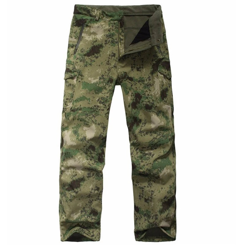Men's TAD Gear Tactical Softshell Camouflage Jacket & Pants Set - Waterproof Windbreaker for Mountain Hunting & Outdoor Activities