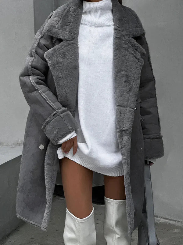 Irene Elegant Sherpa Jacket for Women | Cozy & Stylish Outerwear | Perfect for Fall & Winter