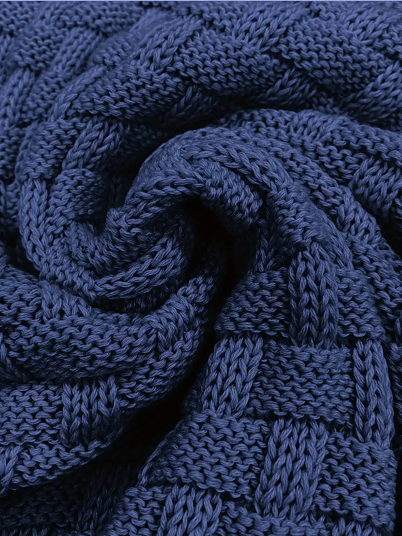 Men's Shawl Collar Textured Knit Jumper with Stylish Button Detail - Cozy & Versatile Sweater