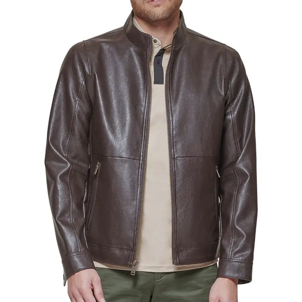 Men's James Brown Premium Leather Jacket - Classic Style & Durable Design