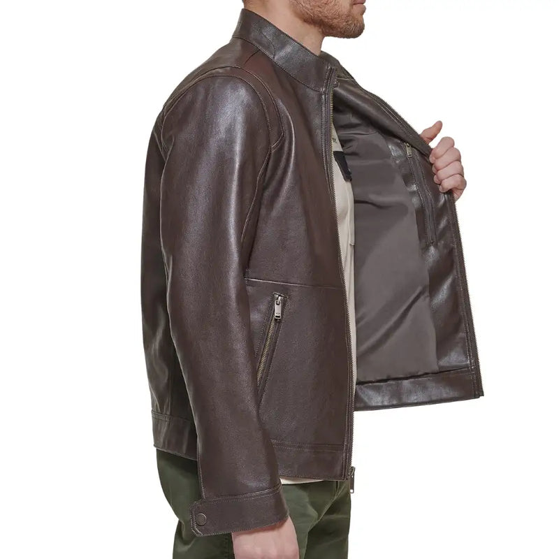 Men's James Brown Premium Leather Jacket - Classic Style & Durable Design