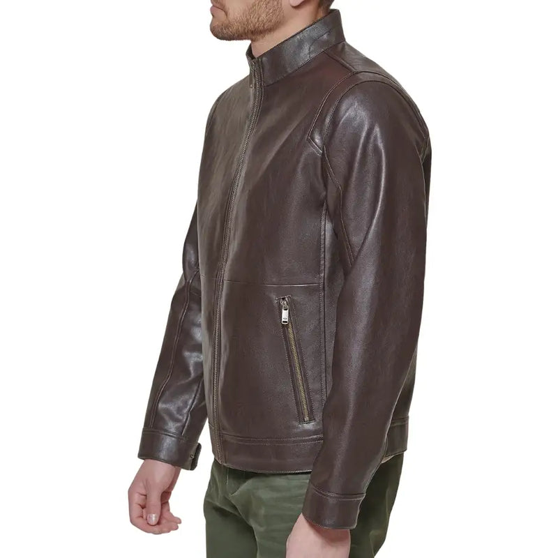 Men's James Brown Premium Leather Jacket - Classic Style & Durable Design