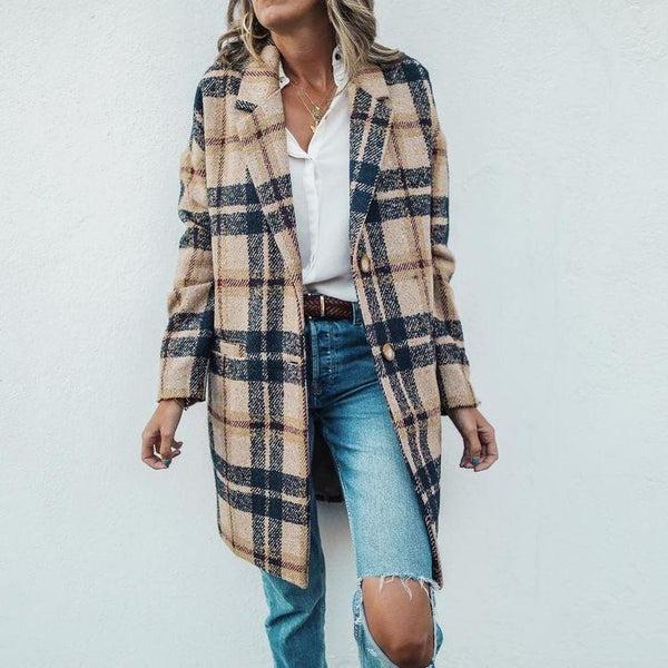 Johanne Women's Long Coat - Stylish & Warm Outerwear for Every Occasion
