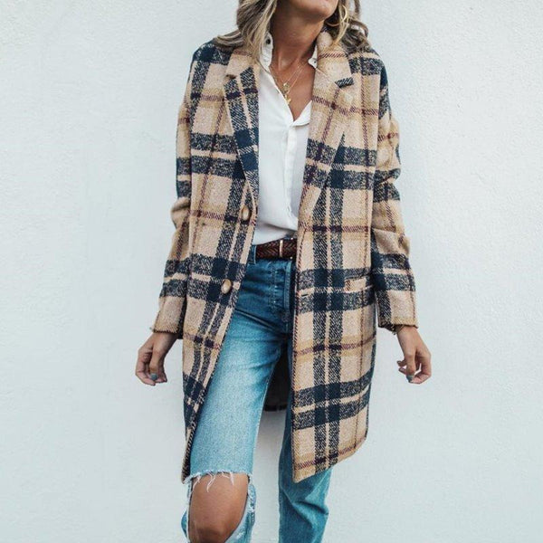 Johanne Women's Long Coat - Stylish & Warm Outerwear for Every Occasion