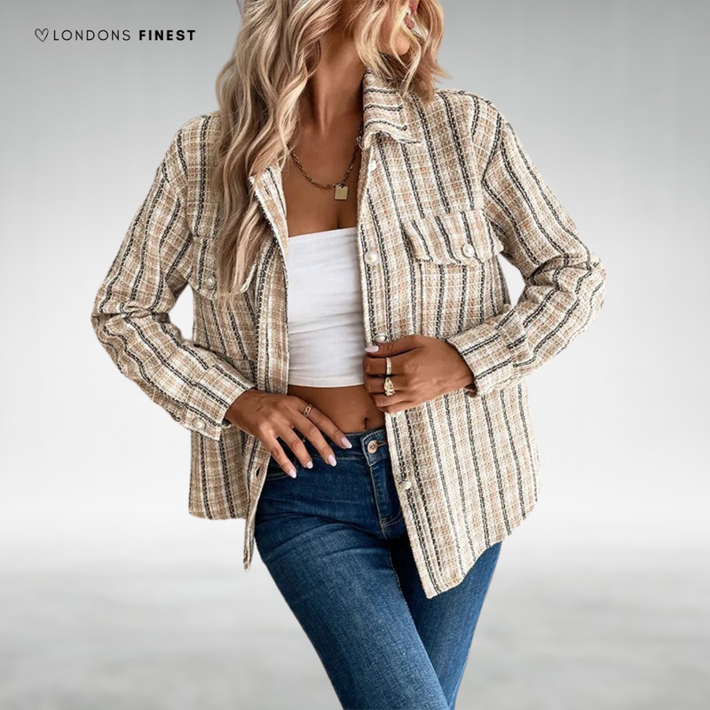 Women's Stylish Button-Up Long Sleeve Blouse - Versatile Casual & Workwear Top