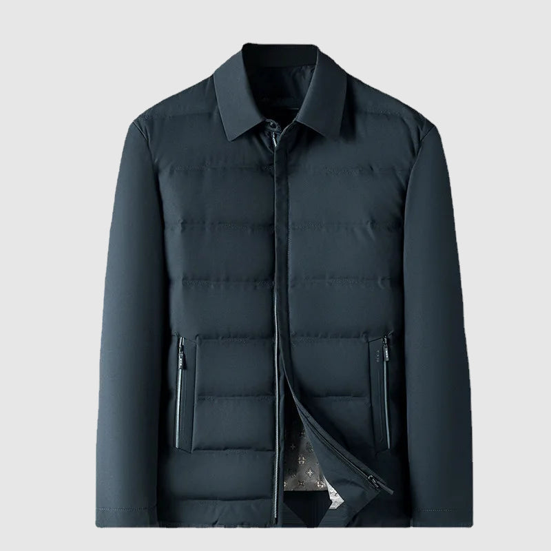 Lorenzo Vitali Men's Casual Down Jacket - Lightweight, Warm & Stylish Outerwear for Everyday Wear