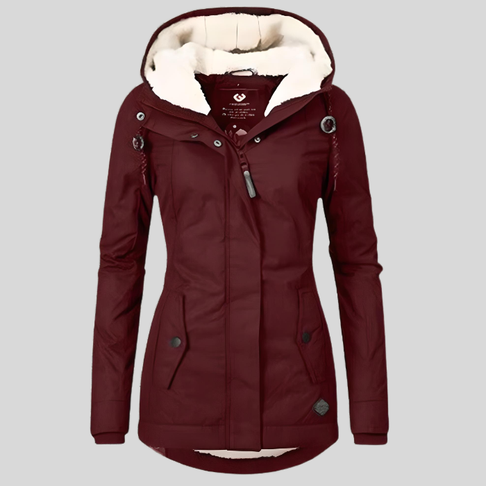 Women's Waterproof Hooded Rain Jacket with Extended Back Hem - Lightweight & Breathable Outdoor Coat