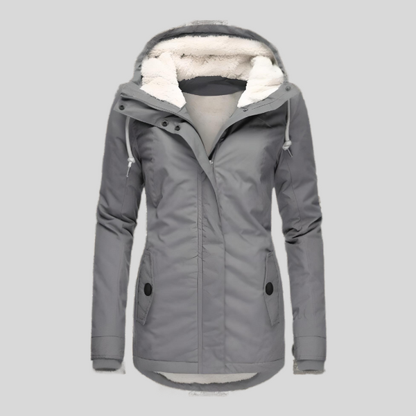 Women's Waterproof Hooded Rain Jacket with Extended Back Hem - Lightweight & Breathable Outdoor Coat