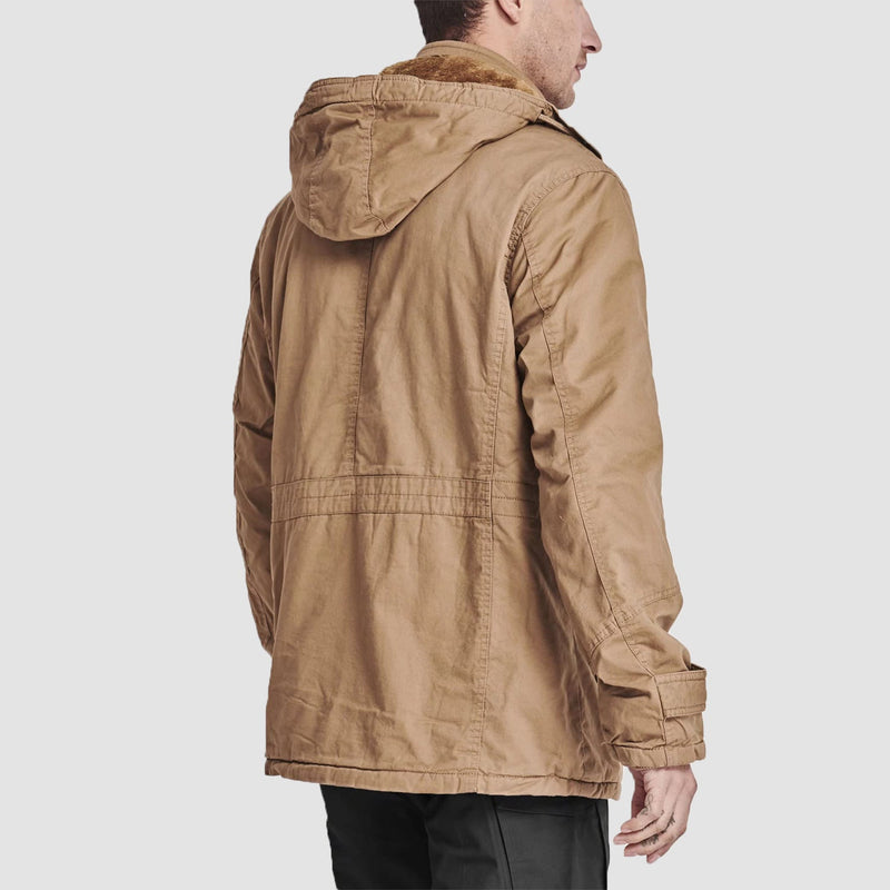 Men's Fleece-Lined Winter Military Parka Jacket - Warm, Waterproof & Stylish Outerwear for Cold Weather
