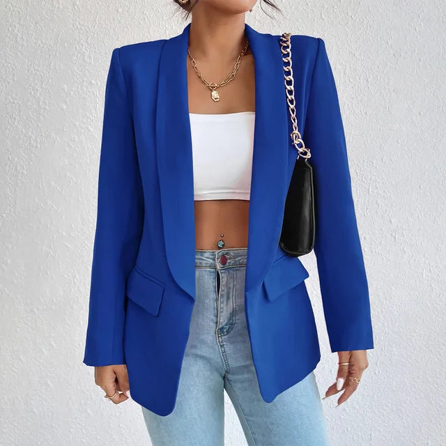 Clara Women's Stylish Blazer - Chic Tailored Jacket for Office & Casual Wear