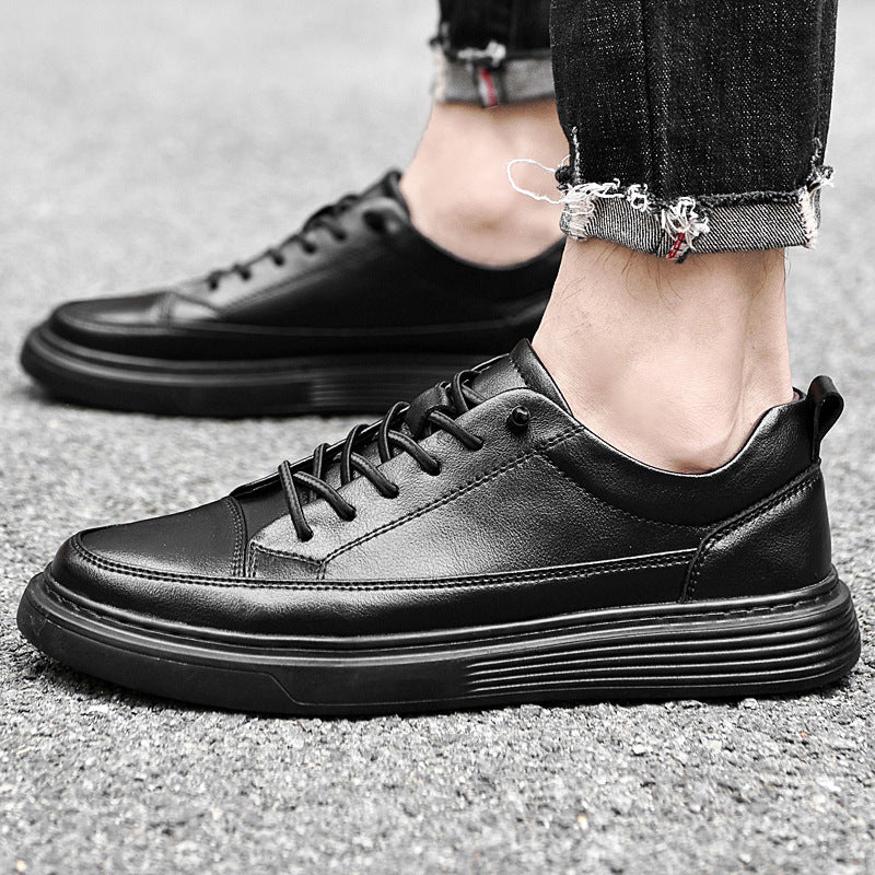 Men's Low-Top Sneakers - Stylish Tonal Stitching & Secure Lace-Up Closure for Comfort & Versatility