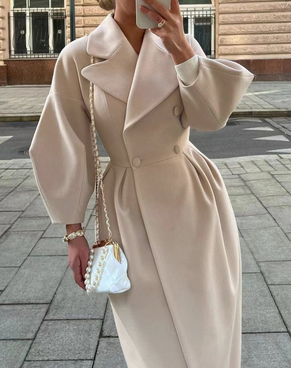 Stylish Women's Elegant Trench Coat - Classic Long Overcoat for All Seasons