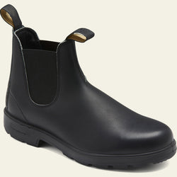 Men's Leather Chelsea Boots - Ankle Length with Elastic Panels & Rugged Sole for Comfort and Durability