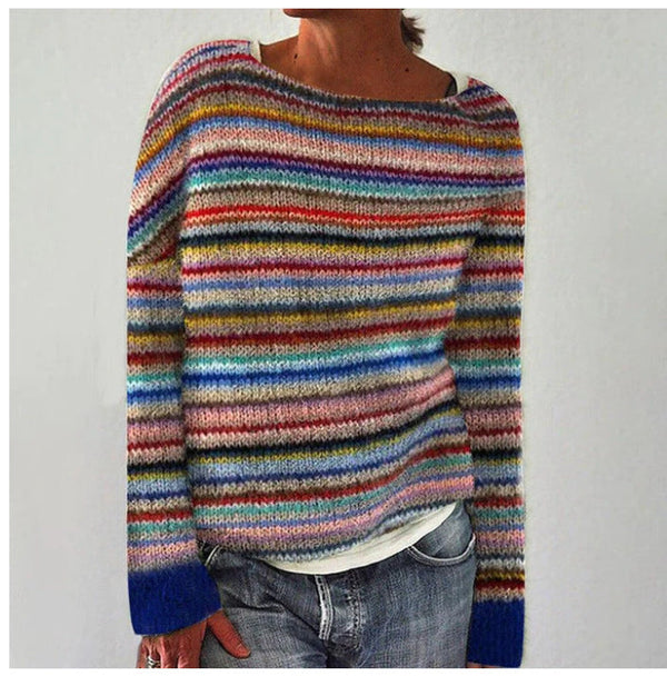 Women's Cozy Knit Sweater - Soft, Warm & Stylish Pullover for Fall & Winter