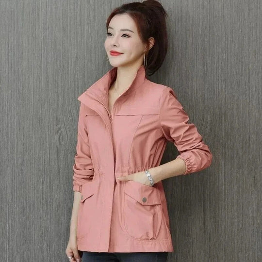 Stylish Women's Lightweight Trench Coat - Perfect for All Seasons, Water-Resistant, and Versatile Outerwear