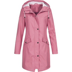Women's Lightweight Waterproof Hooded Rain Jacket - Windproof & Stylish Outdoor Gear